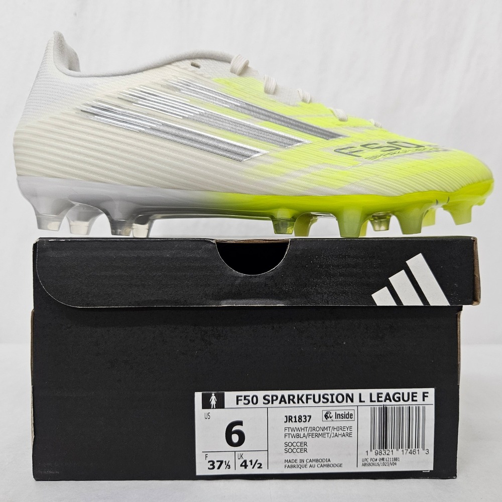 Adidas F50 Sparkfusion L League F Soccer Cleats JR1837 Yellow Women Size 6